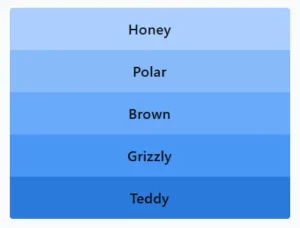 Honey, Polar, Brown, Grizzly, Teddy LinkedIn Pinpoint 504