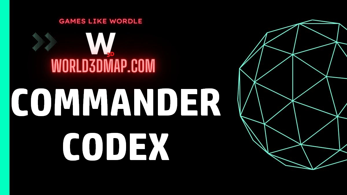 Commander Codex wordle game