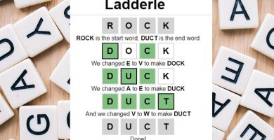 Ladderle wordle game