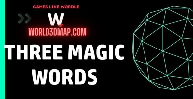 Three Magic Words wordle game