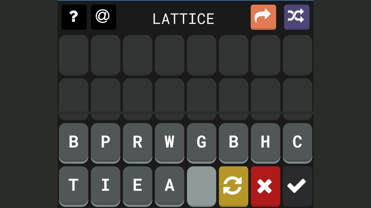 Lattice wordle