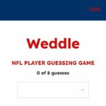 Weddle NFL Wordle 🕹️ Online Game