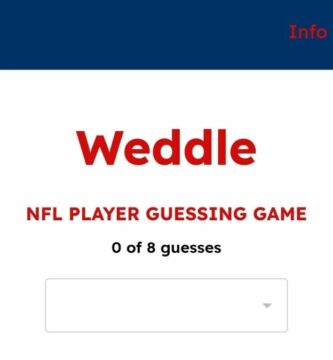 Weddle NFL Wordle 🕹️ Online Game