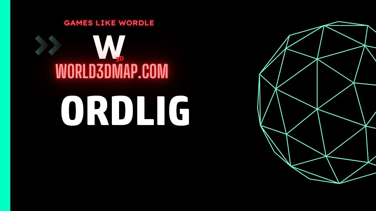 ORDLIG 🕹️ Swedish Game  Games like Wordle