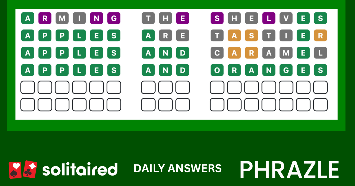 Phrazle Today Answer
