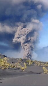 Entwicklung des Vulkans La Palma