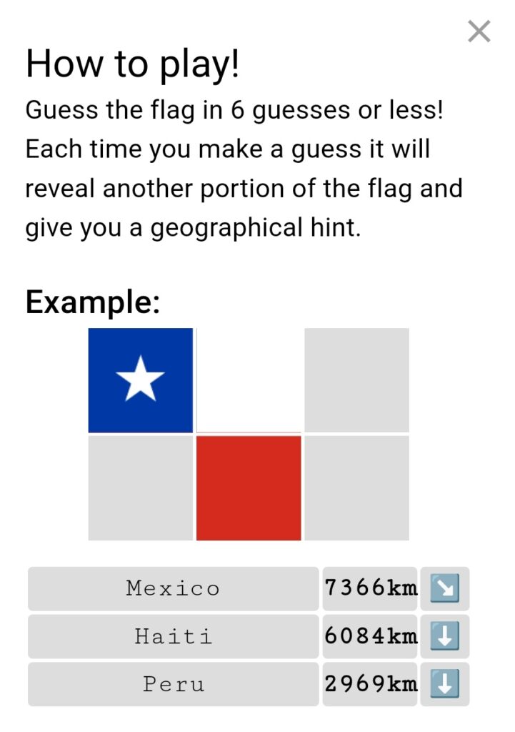 Flaggle - flag guessing game!