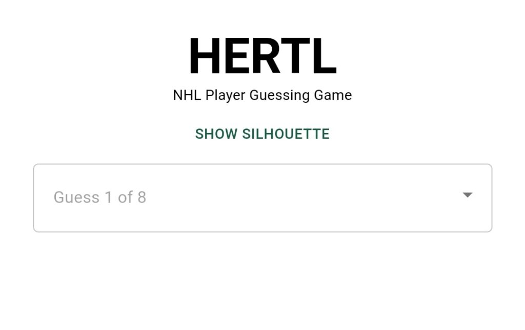 Hertl NHL Wordle