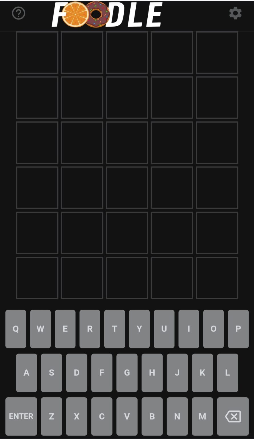 Foodle 🍩 Food Wordle Game