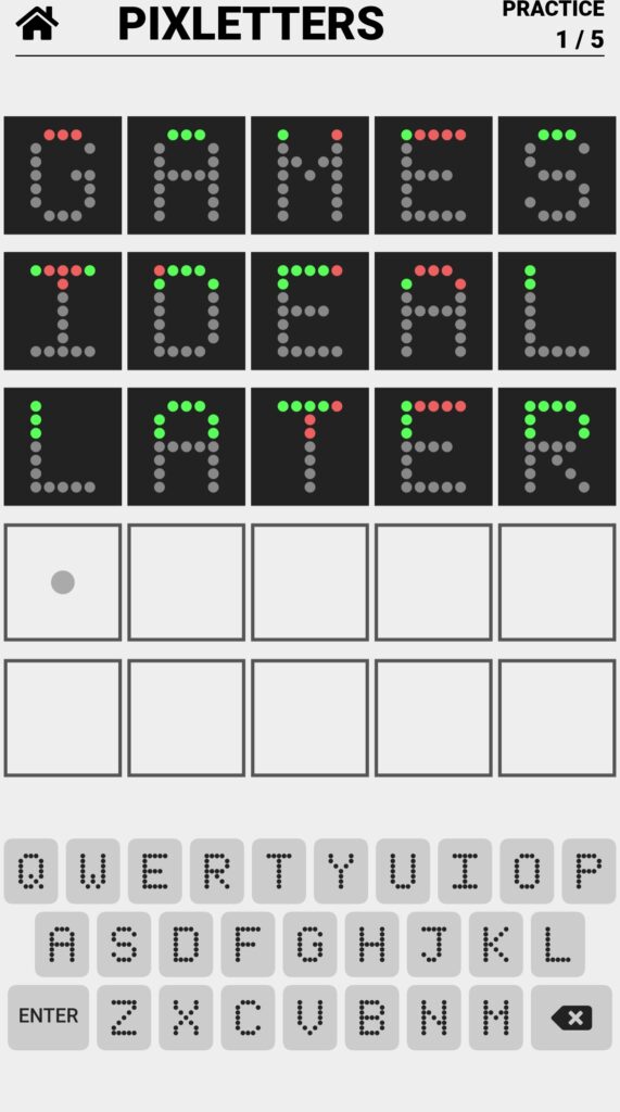 Pixletters Game