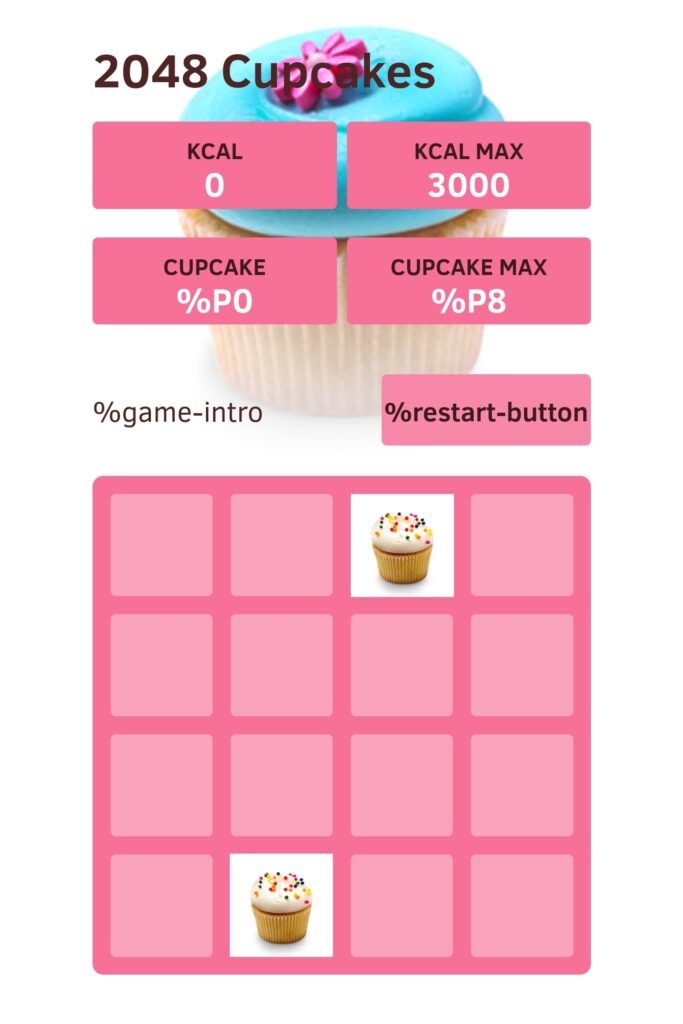 2048 cupcakes