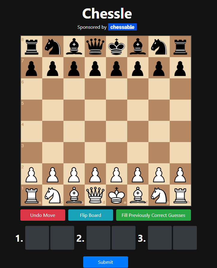 Chessle - Play Chessle On Flagle Game