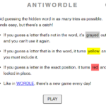 how to play antiwordle