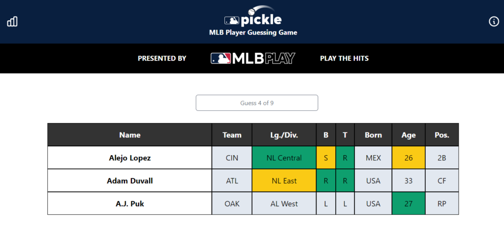 mlb pickle