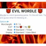 play evil wordle