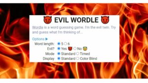 play evil wordle