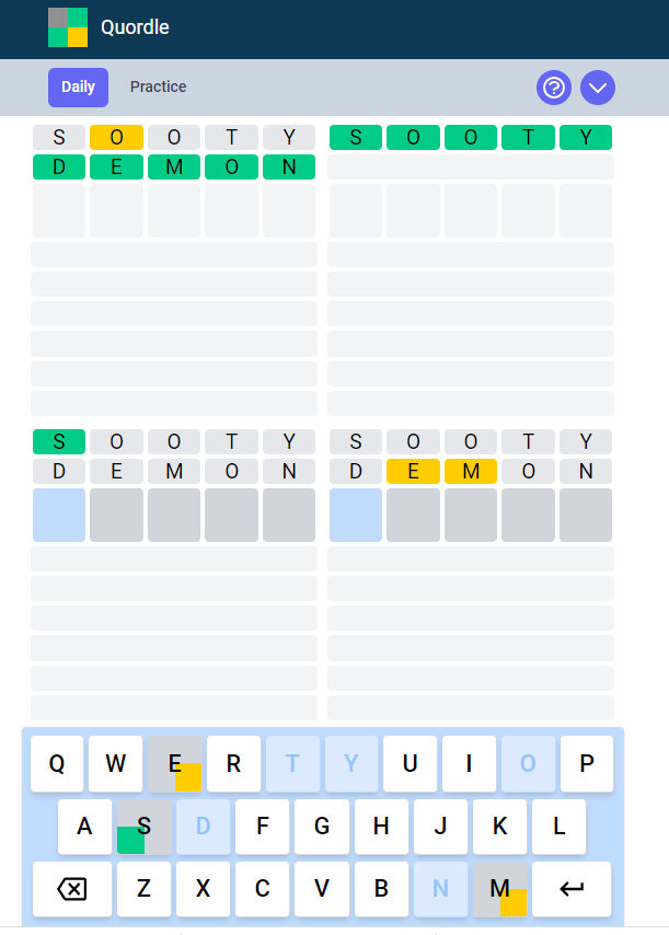 Quordle Answer for December 2,2023: Check Quordle Hint Clues and Solutions