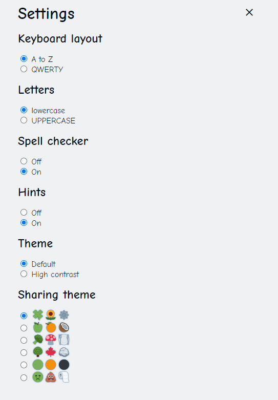 spellie settings