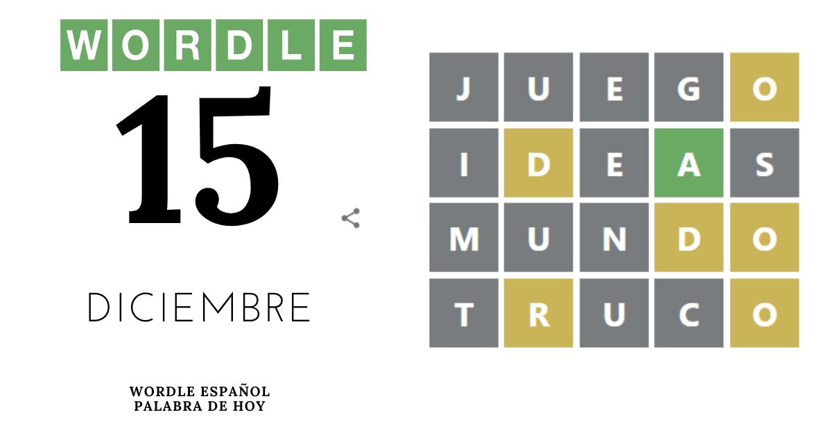 Wordle 15 diciembre 2022