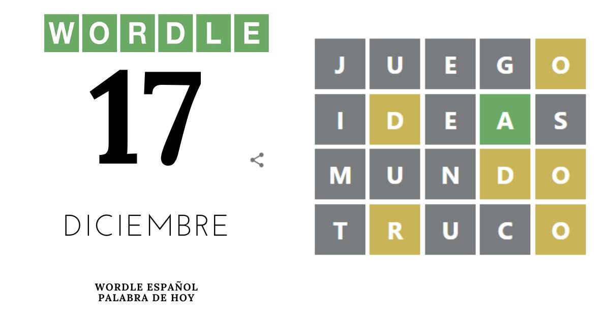 Wordle 17 diciembre 2022