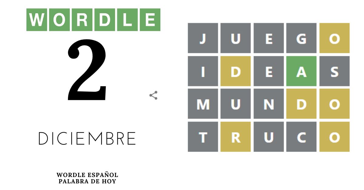 Wordle 2 diciembre 2022