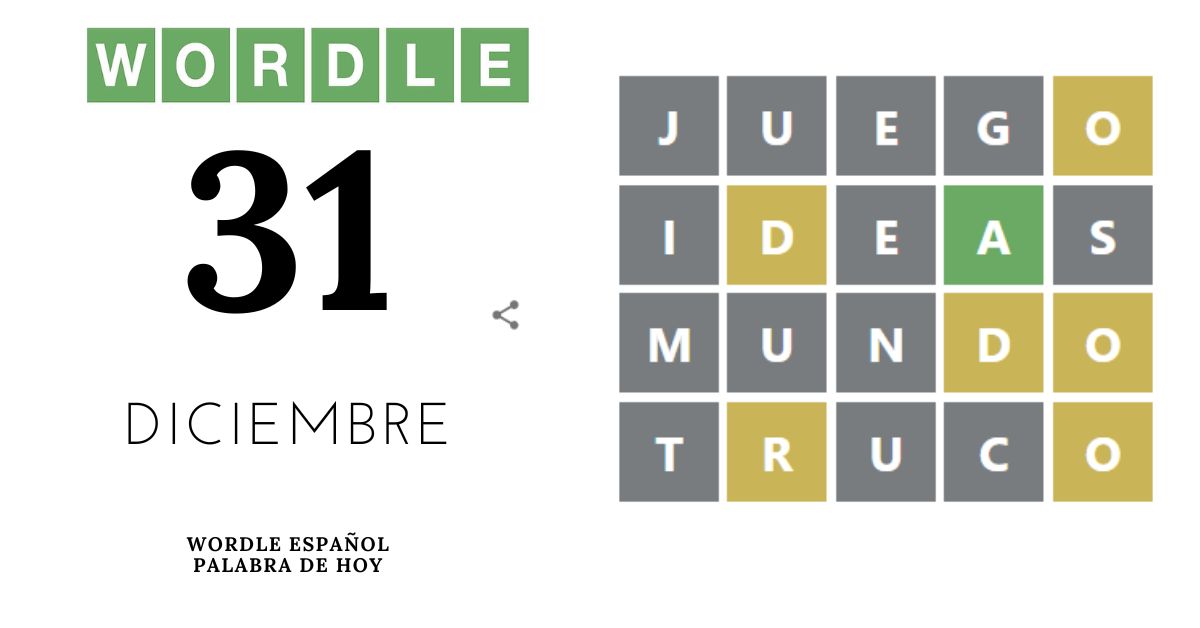 Wordle 31 diciembre 2022
