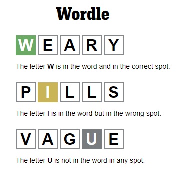 Wordle Game wordle