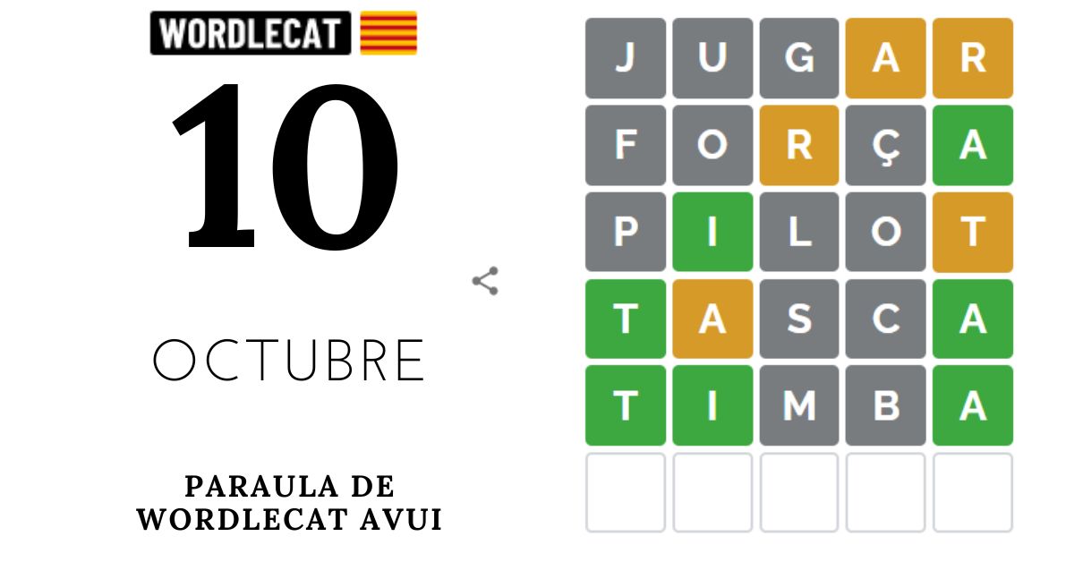 Wordlecat 10 octubre 2022